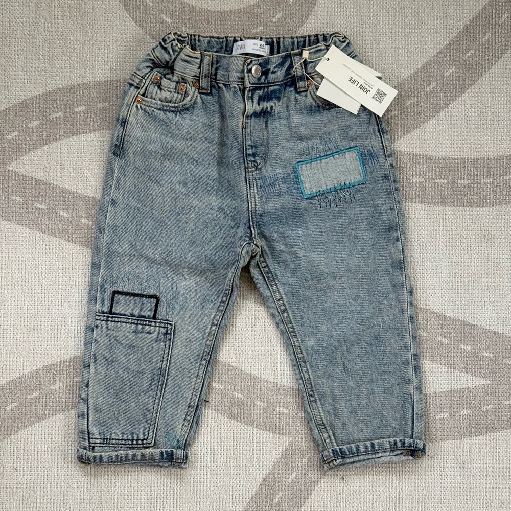 Zara Patchwork Jeans